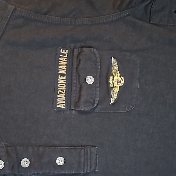 AVIAZIONE NAVALE Long Sleeve Pullover sz M Navy Pre-owned - Picture 4 of 11